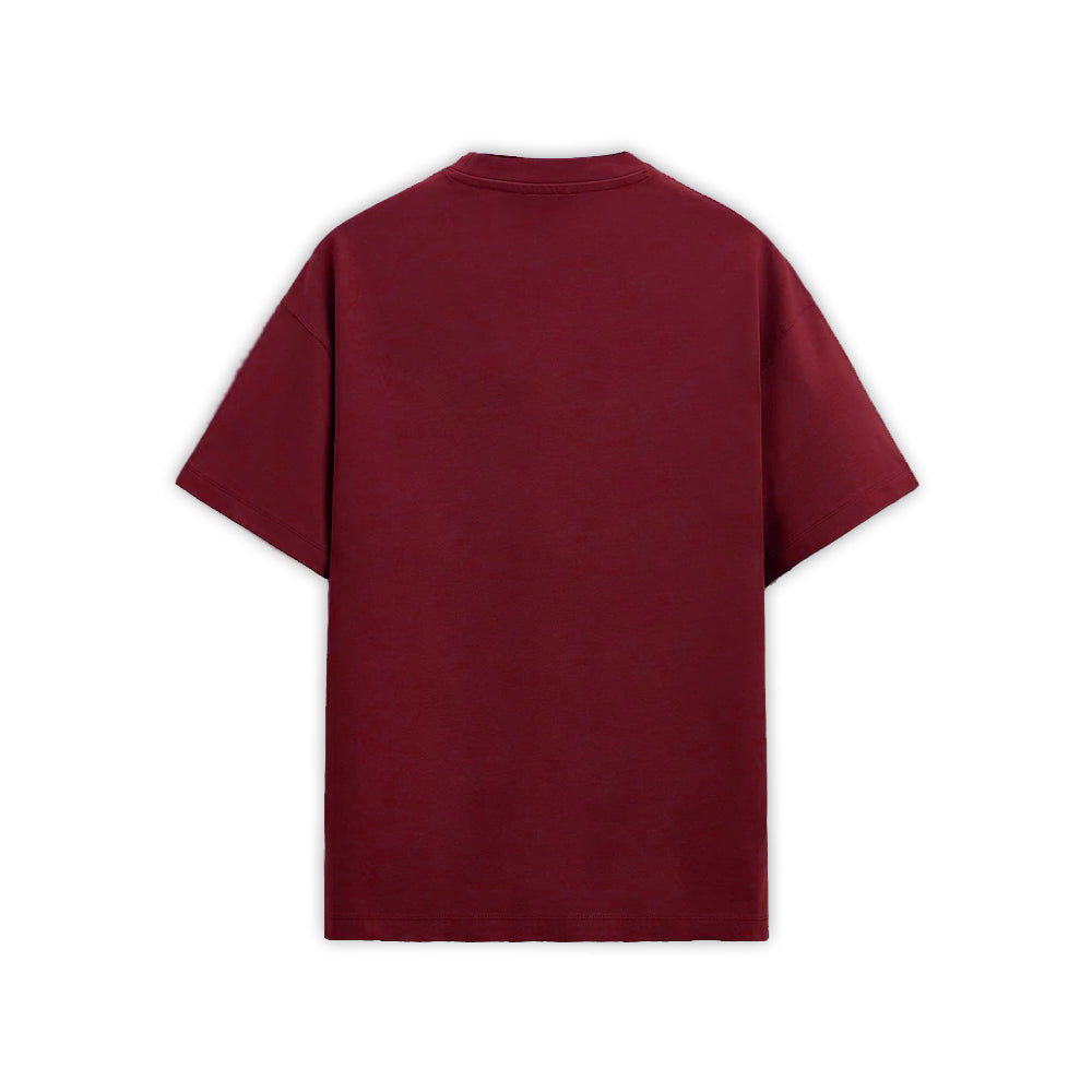 MAROON OVERSIZED T-SHIRT