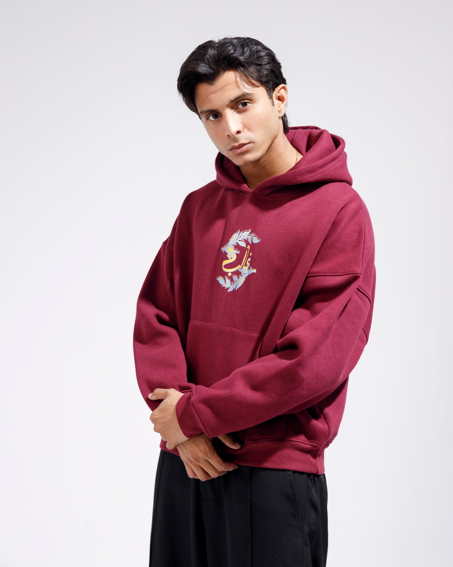 MAROON OVERSIZED HOODIE