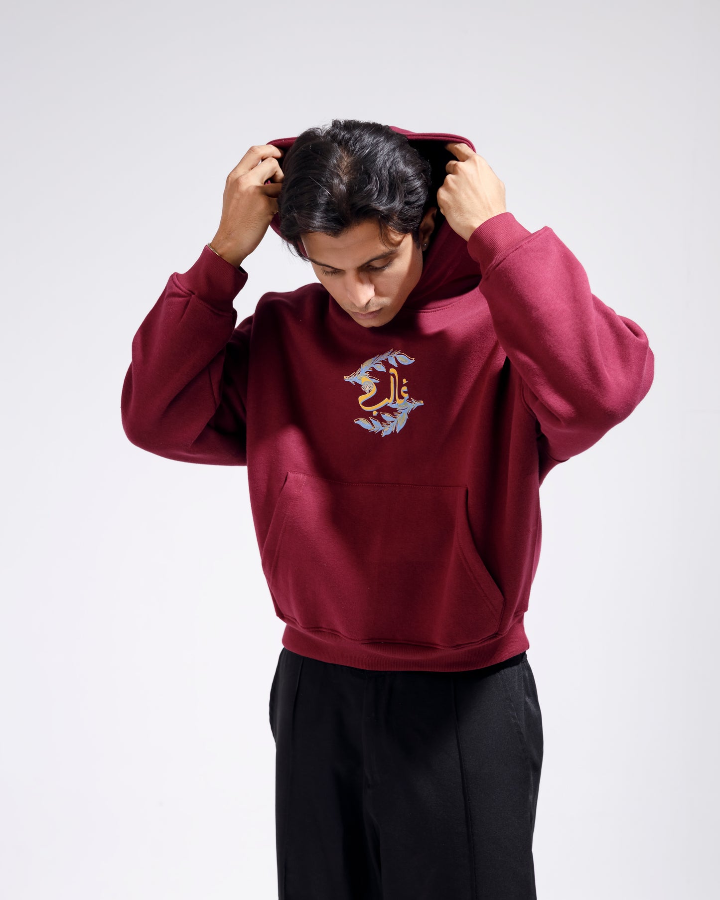 MAROON OVERSIZED HOODIE