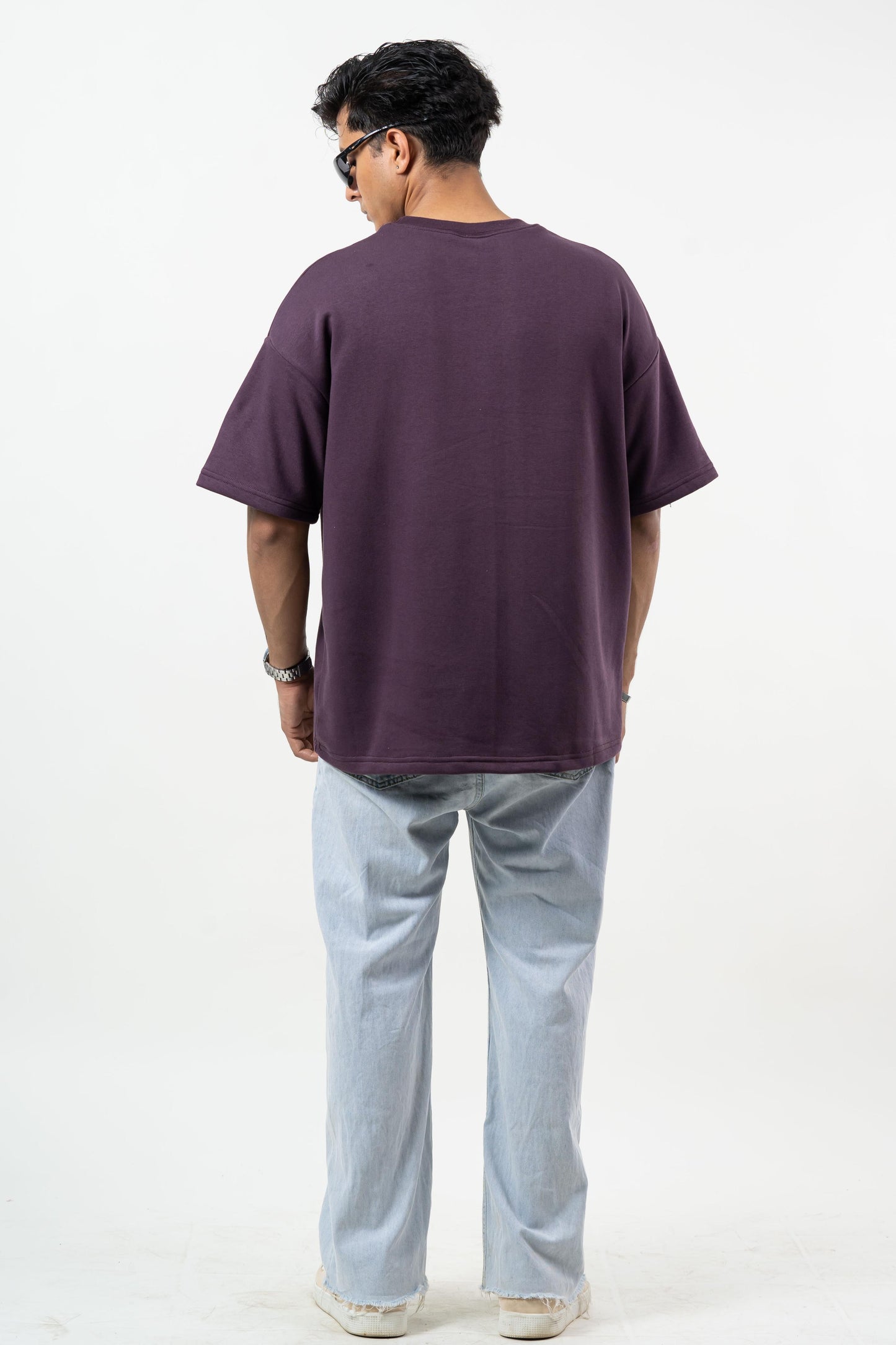 DARK PURPLE OVERSIZED T-SHIRT