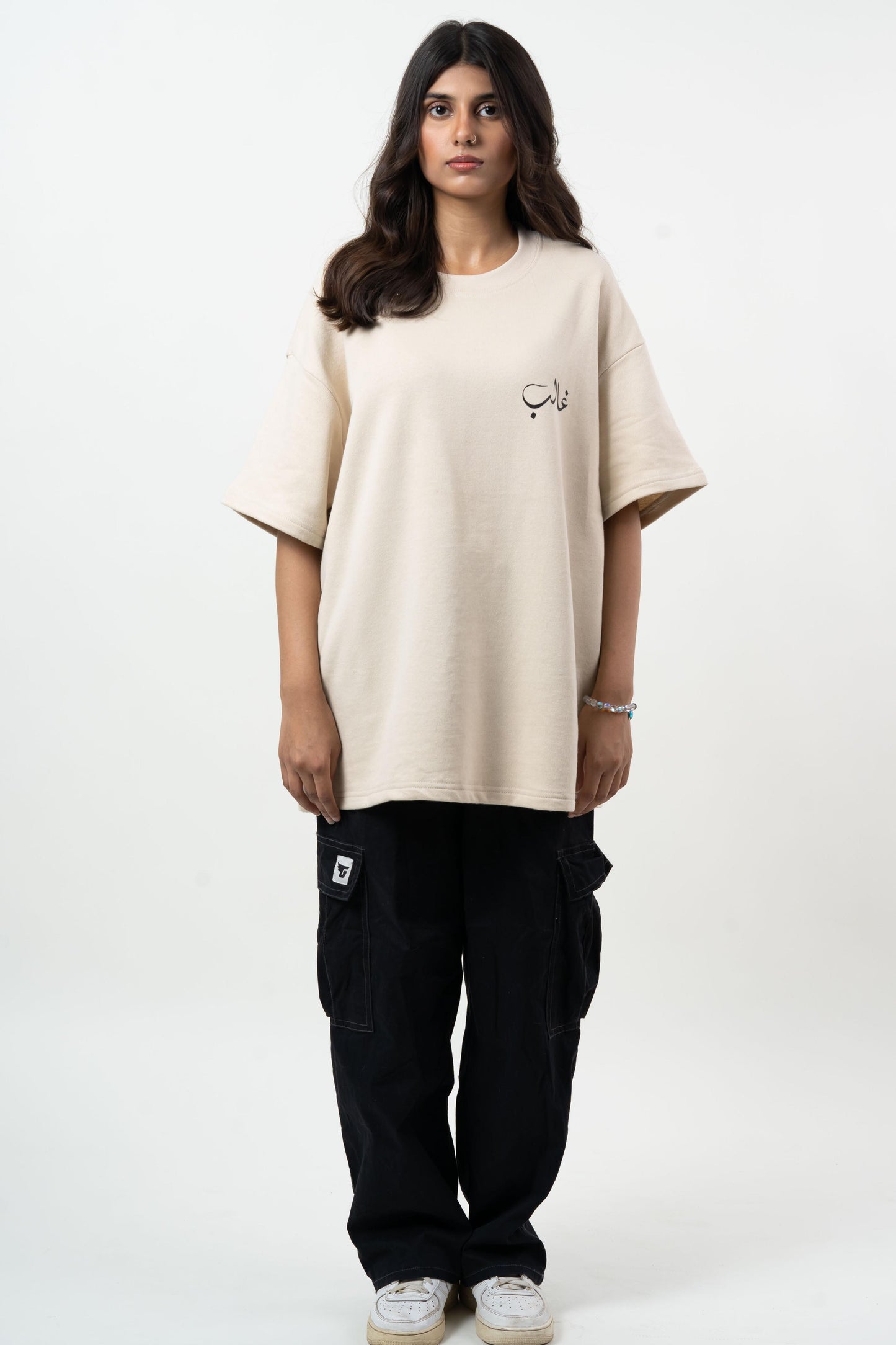 CREAM OVERSIZED T-SHIRT