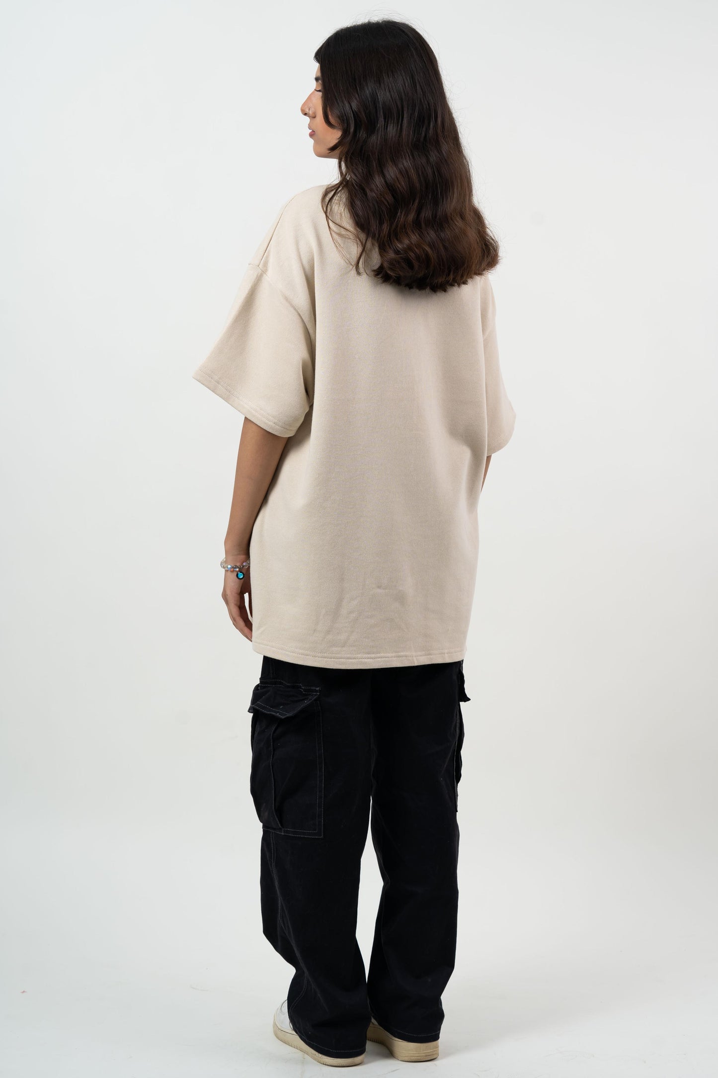 CREAM OVERSIZED T-SHIRT