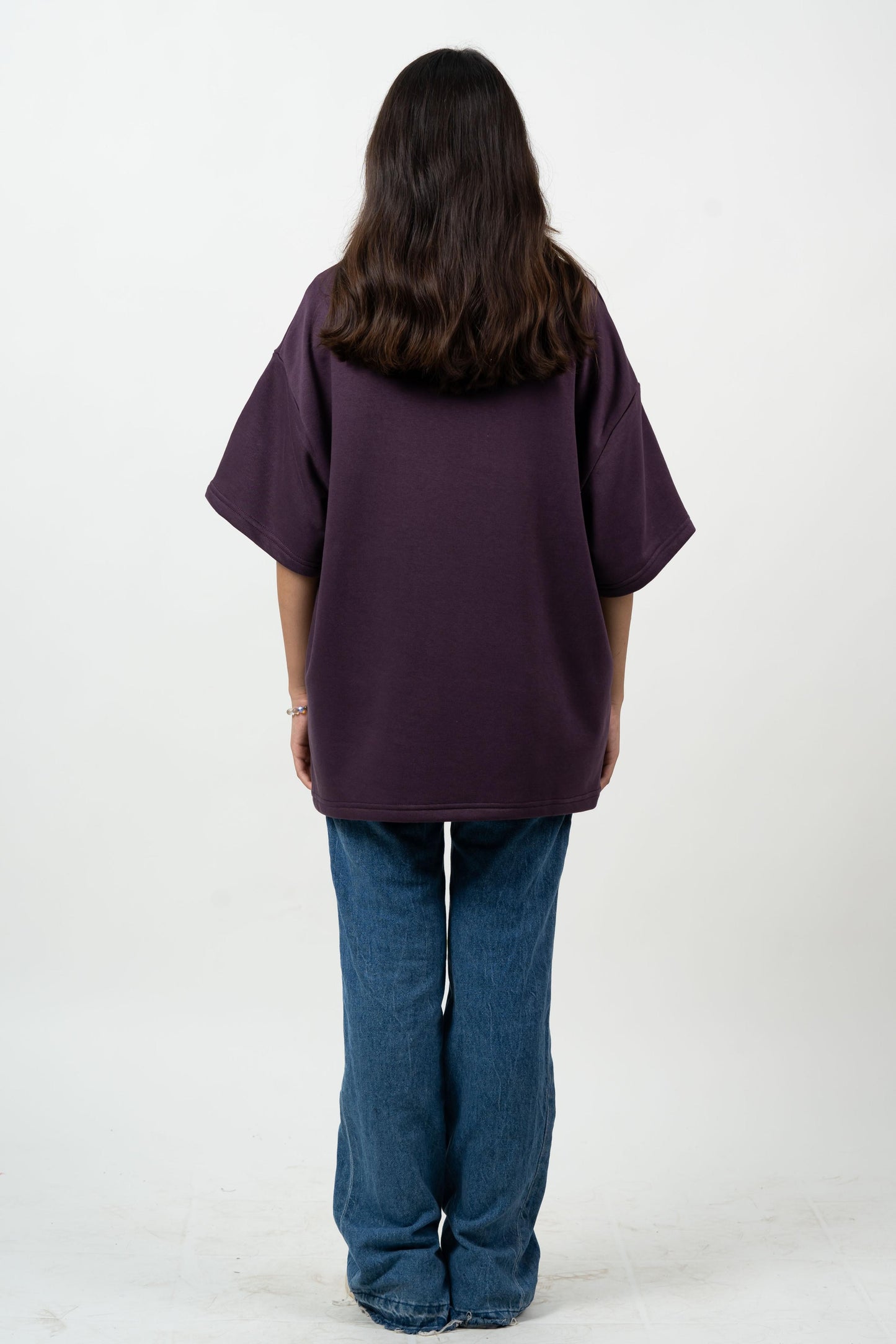 DARK PURPLE OVERSIZED T-SHIRT