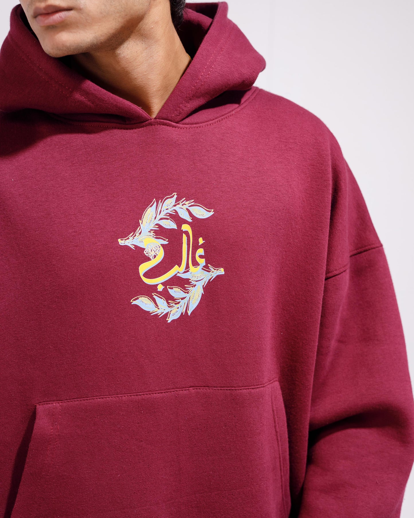 MAROON OVERSIZED HOODIE