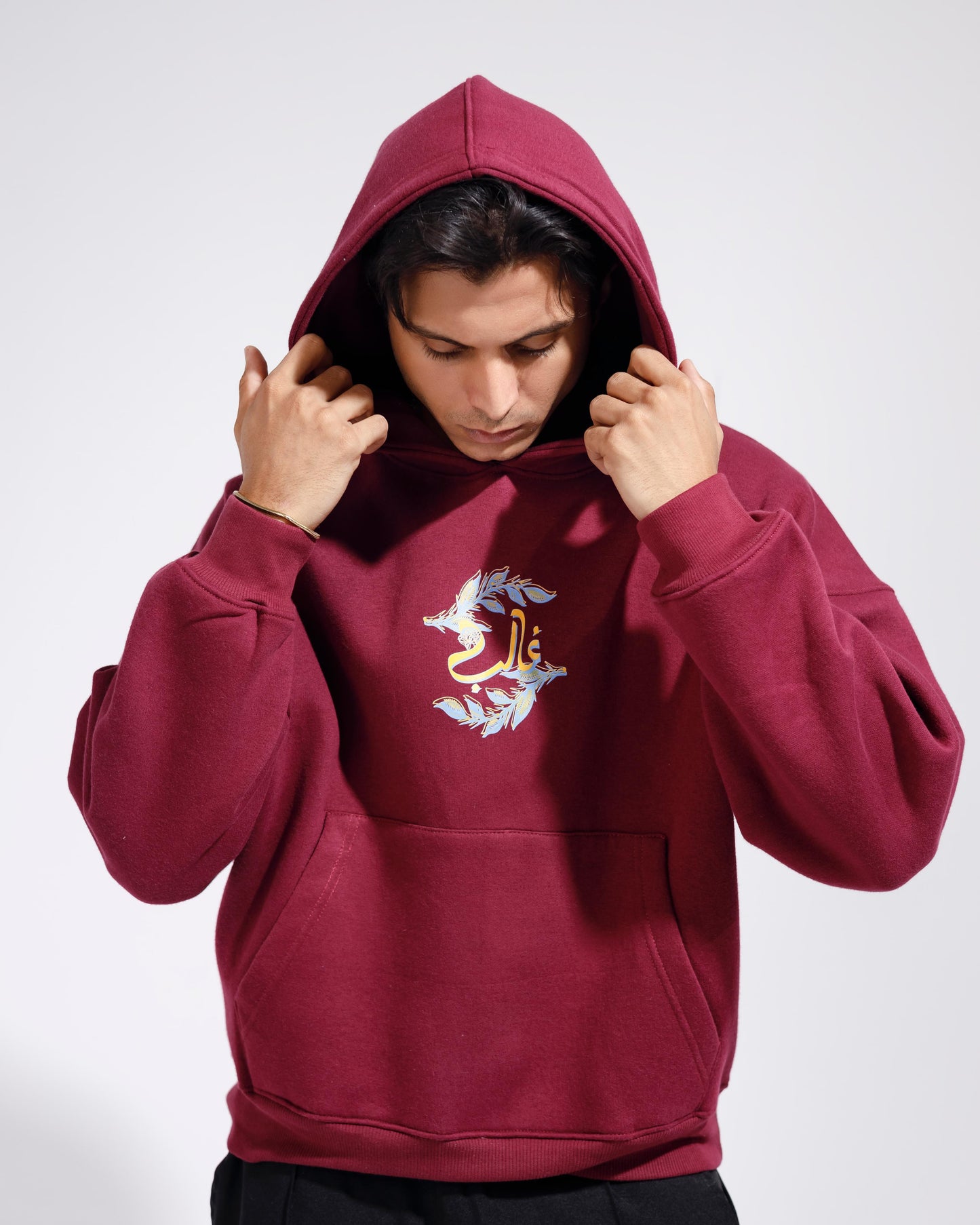 MAROON OVERSIZED HOODIE